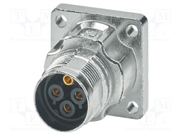 Connector: M17; socket; M17 PRO; PIN: 4; 630V; 25A; IP67; 3+PE