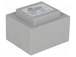 Transformer: encapsulated; 12VA; 230VAC; 24V; 0.5A; Mounting: PCB