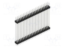 Connector: pin strips; pin header; male; PIN: 44; 2.54mm; THT; 2x22