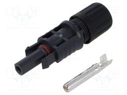 Connector: solar; female; straight; 4÷6mm2; with contacts; crimped