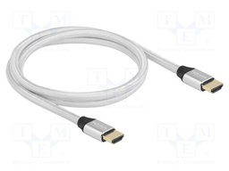 Cable; HDMI plug,both sides; textile; HDMI 2.1,Ultra High Speed