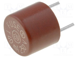 Fuse: fuse; time-lag; 40mA; 250VAC; Pitch: 5.08mm; Package: bag