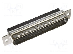 D Sub Connector Housing, 62 Ways, High Density D Sub, DC, Plug, Steel Body