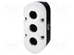 Case; black,grey; ESE; IP41; plastic; Holes no: 3; 134x55x53.5mm