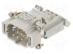 Han E AV 6 Pos. Male Terminal Block Left
