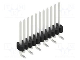 Connector: pin strips; pin header; male; PIN: 11; 1.27mm; SMT; 1x11