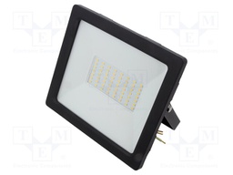 Lamp: LED flood light; 230VAC; 50W; 6400K; CRImin: 80; 4000lm