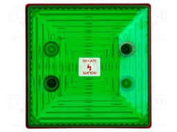 Signaller: lighting; flashing light; green; Series: SD40; 24VDC