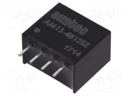 Converter: DC/DC; 1W; Uin: 43.2÷52.8V; 12VDC; Iout: 83mA; SIP4; 1.8g