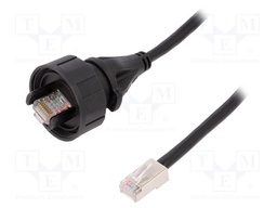 Patch cord; 5m; Buccaneer Ethernet; PIN: 8; gold-plated; 1.5A; IP68