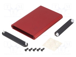 Enclosure: with panel; 1455; X: 70mm; Y: 100mm; Z: 12mm; aluminium