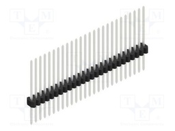 Connector: pin strips; pin header; male; PIN: 26; 1.27mm; THT; 1x26