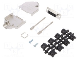 D-Sub HD; PIN: 26; plug; female; shielded; soldering; for cable