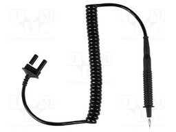 Test lead; probe tip; insulated; Len: 2m; black