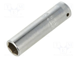 Socket; 6-angles,socket spanner; 9mm; 1/4"; steel; 40L; L: 50mm