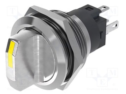 Switch: rotary; Pos: 2; SPDT; 0.5A/220VAC; 0.7A/24VDC; on panel