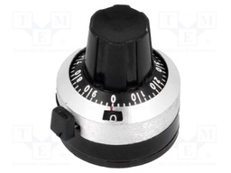 Precise knob; with counting dial; Shaft d: 6.35mm; Ø22x24mm
