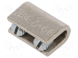 16mm2; screw terminal; for cable; straight; Mat: brass; ways: 1