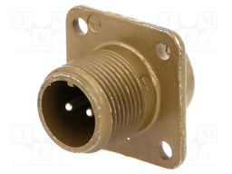 Connector: circular; Series: 97; socket; male; PIN: 2; silver plated