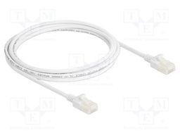 Patch cord; U/UTP; Cat: 6a; RJ45 plug,both sides; 2m; LSZH; white
