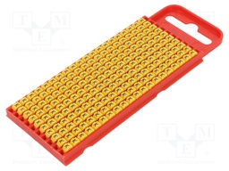 Markers for cables and wires; Label symbol: K; 2÷2.8mm; yellow