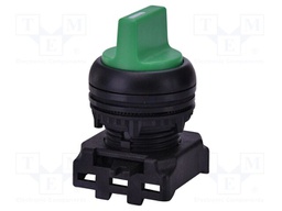 Switch: rotary; 22mm; green; IP65; E; Pos: 2; Ø22.5mm; -25÷65°C