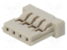 Plug; wire-board; female; DF14; 1.25mm; PIN: 4; w/o contacts