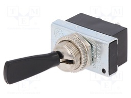 Switch: toggle; Pos: 2; SPST; OFF-ON; 6A/250VAC; Toggle: flat; 50mΩ