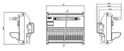 Transition module; Temp: -20÷60°C; W: 170mm; D: 70.6mm; H: 92.6mm