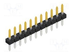 Connector: pin strips; pin header; male; PIN: 11; 2mm; THT; 1x11