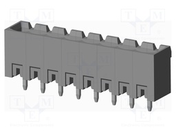 Connector: pluggable terminal block; socket; male; on PCBs