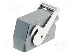 Enclosure: for Han connectors; Han; size 24B; with latch; angled