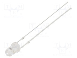 LED; UV; 30°; 20mA; 400-410nm; THT; blinking; 3÷5VDC; 1.8Hz