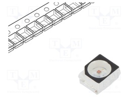 LED; SMD; 3528,PLCC2; yellow; 900÷1500mcd; 3.5x2.8x1.8mm; 120°