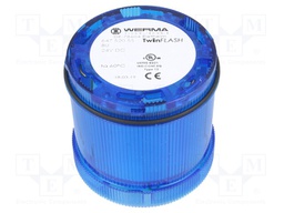Signaller: lighting; flashing light; Colour: blue; Usup: 24VDC; LED