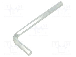 Wrench; hex key; HEX 6mm; Overall len: 90mm; Chrom-vanadium steel