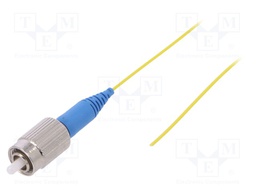 Optic fiber pigtail; FC; 1m; Optical fiber: 900um; yellow