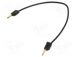 Test lead; 60VDC; 30VAC; 10A; non-insulated; Len: 0.15m; black