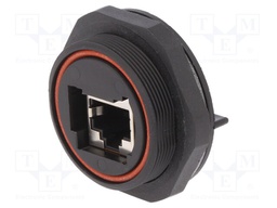 Socket; RJ45; Buccaneer Ethernet; PIN: 8; gold-plated; 1.5A; IP68