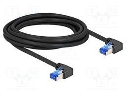 Patch cord; S/FTP; Cat: 6a; RJ45 right angled plug,both sides; 3m