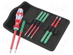 Kit: screwdrivers; insulated,slim; 1kVAC; Torx®; case; 8pcs.