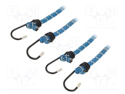 Tensioning rubber bands; L: 1m; rubber; 2pcs.