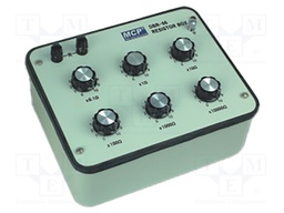 Decade box: resistance; 0,1÷10kΏ; Number of ranges: 6; 7mA