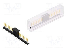 Connector: pin strips; pin header; male; PIN: 18; 2.54mm; SMT; 1x18