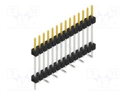 Connector: pin strips; pin header; male; PIN: 14; 2.54mm; SMT; 1x14