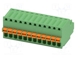 PCB connector, nominal cross section: 0.5 mm?, color: green,