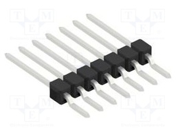 Connector: pin strips; pin header; male; PIN: 7; 2.54mm; SMT; 1x7