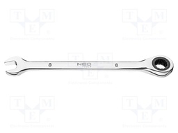 Wrench; combination spanner,with ratchet; 8mm; L: 140mm