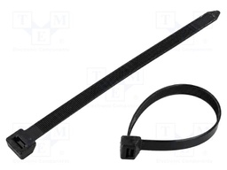 Cable tie; L: 780mm; W: 9mm; polyamide; 800N; black; Ømax: 235.5mm