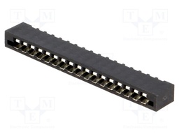 Connector: FFC (FPC); straight; PIN: 17; NON-ZIF; THT; tinned; 20mΩ